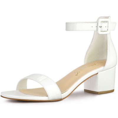 white sandals