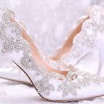 White Bridal Heels