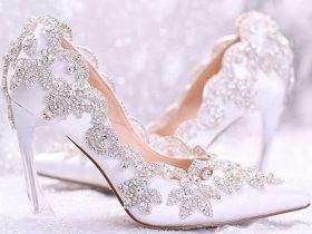 White Bridal Heels