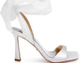 White strappy Heels